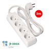 Multipresa con 4 Prese senza Interruttore EDM 41034 Schuko (3 m)