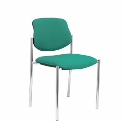 Sedia per Reception Villalgordo Piqueras y Crespo BALI456 Verde Smeraldo Ecopelle