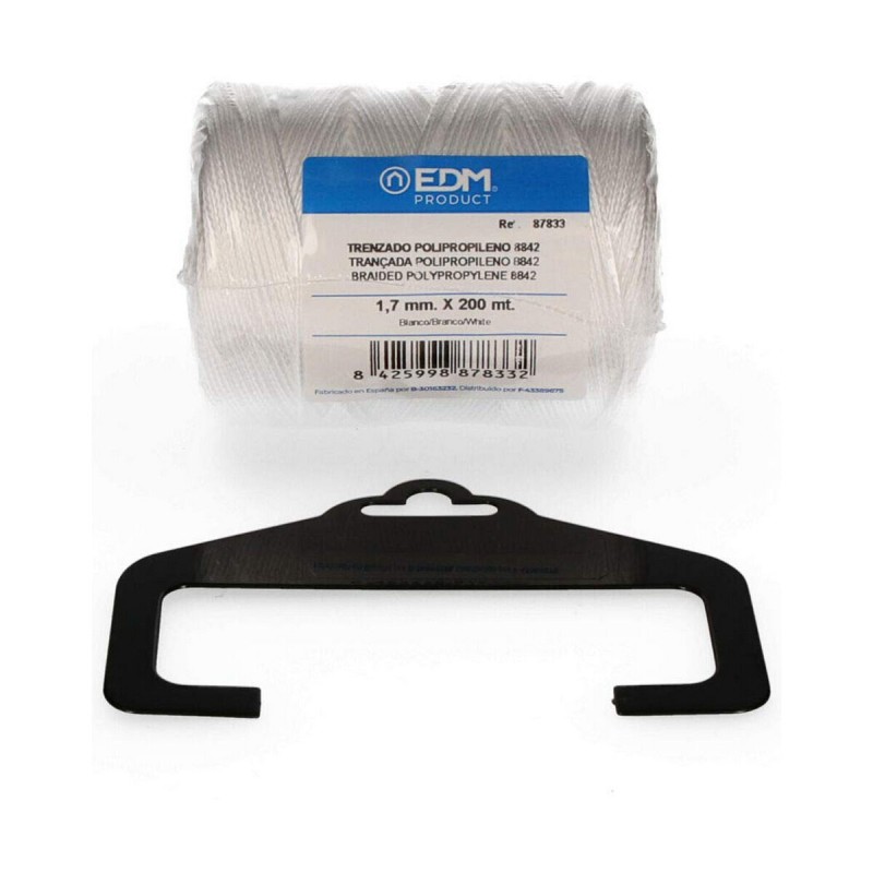Corda intrecciata EDM 87833 Bianco polipropilene Corda intrecciata EDM 87833 Bianco polipropilene