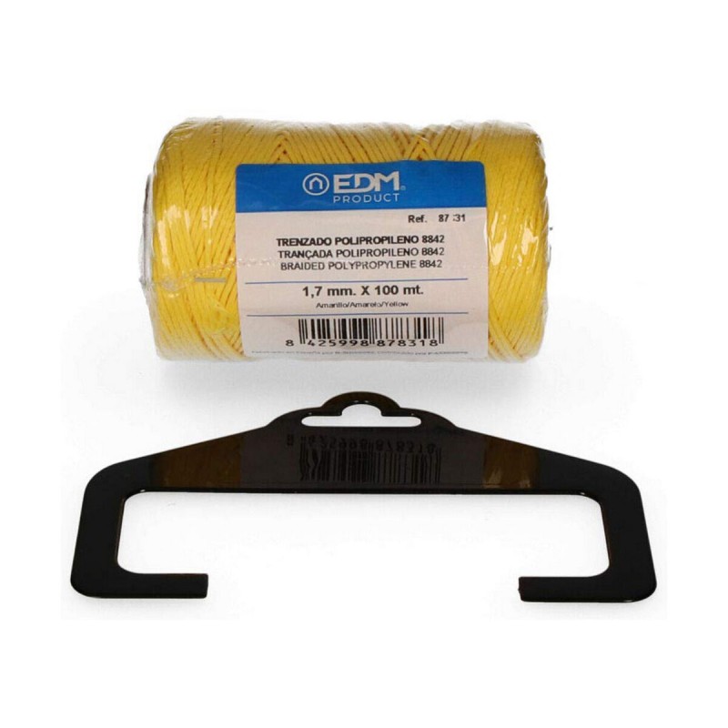 Corda intrecciata EDM 87831 Giallo polipropilene Corda intrecciata EDM 87831 Giallo polipropilene