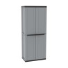 Armadio guardaroba Terry jline268 Nero Nero/Grigio Resina Plastica 68 x 37,5 x 163,5 cm