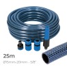 Set di Tubi flessibili con accessori EDM 74099 5/8" 20 mm x 25 m Azzurro (25 m)