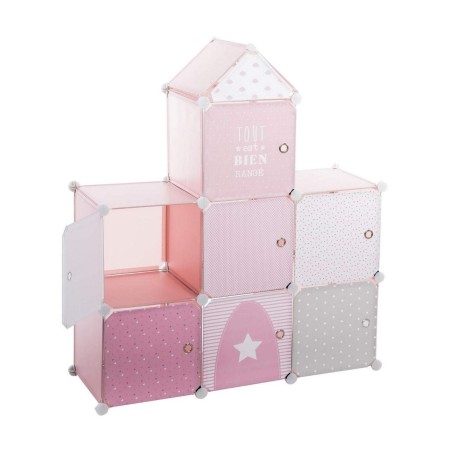 Scaffale Atmosphera Pink Castle Per bambini Componibile polipropilene (95,5 x 32 x 109 cm)