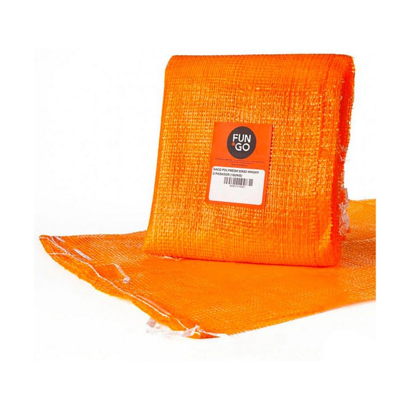 Sacco Fun&Go Polymesh Arancio 55 x 83 cm (10 Unità) Sacco Fun&Go Polymesh Arancio 55 x 83 cm (10 Unità)