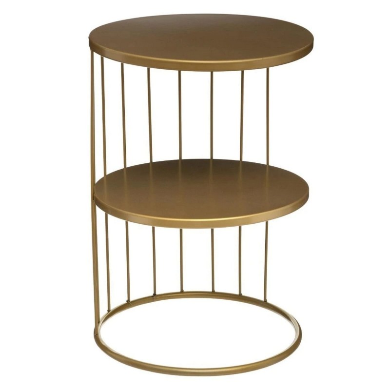 Tavolino da Caffè Atmosphera Kobu Dorato Metallo 36 x 36 x 52 cm Tavolino da Caffè Atmosphera Kobu Dorato Metallo 36 x 36 x 52 cm