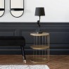 Tavolino da Caffè Atmosphera Kobu Dorato Metallo 36 x 36 x 52 cm