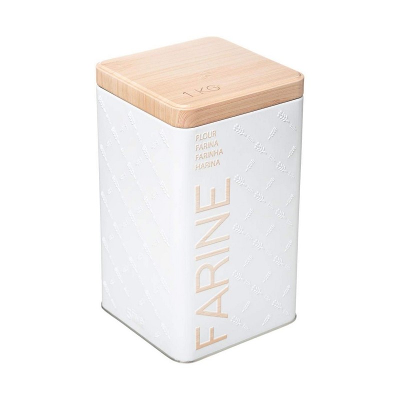 Scatola Multiuso Nature Scandi Metallo Bianco 1 Kg Scatola Multiuso Nature Scandi Metallo Bianco 1 Kg