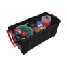 Scatola con Ruote per Organizzare Iris Nero/Rosso polipropilene 170 L 49 x 103 x 50 cm