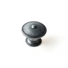 Pomo Rei 3121 Argentato Metallo Consumato Ø 30 x 24 mm 4 Pezzi