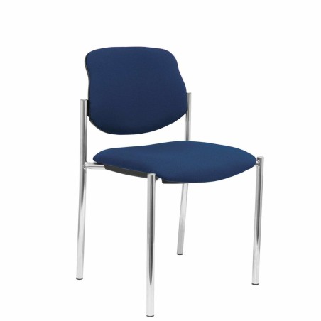 Sedia per Reception Villalgordo Piqueras y Crespo BALI200 Blu Marino Ecopelle