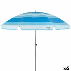 Ombrellone Aktive Azzurro Poliestere 200 x 194,5 x 200 cm (6 Unità)