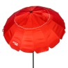 Ombrellone Aktive Rosso Alluminio 220 x 215 x 220 cm (6 Unità)
