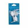Supporto per asta dell'armadio Stor Planet Cintacor Bianco Ovalada 15 x 25 mm (2 Unità)