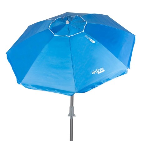 Ombrellone Aktive Azzurro Poliestere Alluminio 200 x 205 x 200 cm (6 Unità)