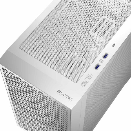 Case computer desktop ATX Logic AM-DART-PRO-0000-20 Bianco