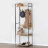 Appendiabiti con ripiano Max Home Acciaio Melammina Truciolare Minimalista 60 x 175 x 40 cm