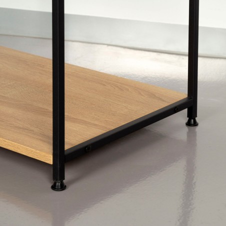 Appendiabiti con ripiano Max Home Acciaio Melammina Truciolare Minimalista 60 x 175 x 40 cm