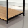 Appendiabiti con ripiano Max Home Acciaio Melammina Truciolare Minimalista 60 x 175 x 40 cm