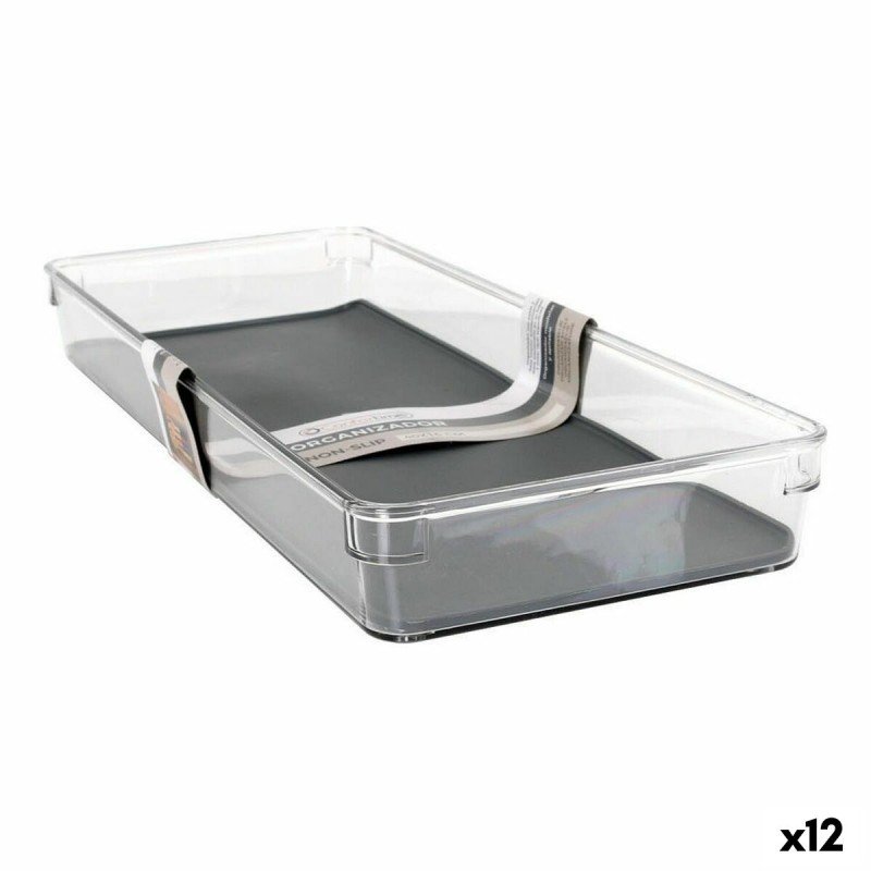 Contenitore per Sistemare Multiuso Confortime Non Slip Pet 40 x 16 x 4,5 cm (12 Unità) Contenitore per Sistemare Multiuso Confortime Non Slip Pet 40 x 16 x 4,5 cm (12 Unità)