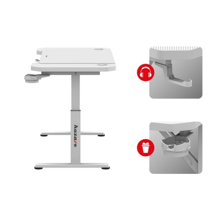 Scrivania Gaming Huzaro HZ-Hero 2.6 White Bianco