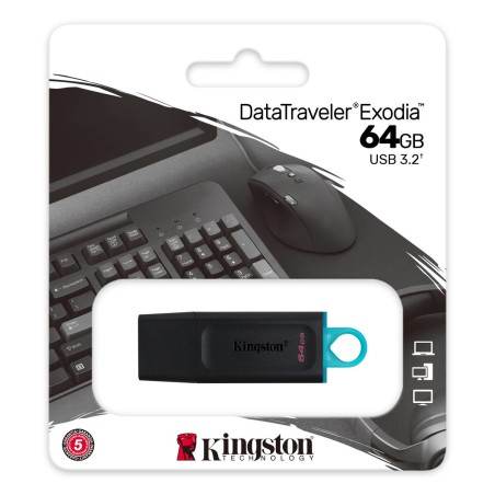 Memoria USB Kingston Exodia Nero 64 GB (1 Unità)