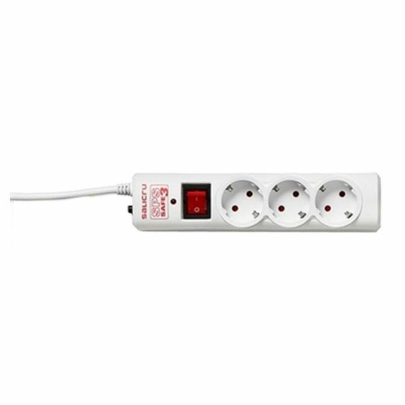 Multipresa con 3 Prese Schuko con Interruttore Salicru 680BA000001 (1,5 m) Multipresa con 3 Prese Schuko con Interruttore Salicru 680BA000001 (1,5 m)