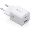 Caricabatterie da Parete Aisens ASCH-30W2P020-W Bianco Multicolore 33 W (1 Unità)