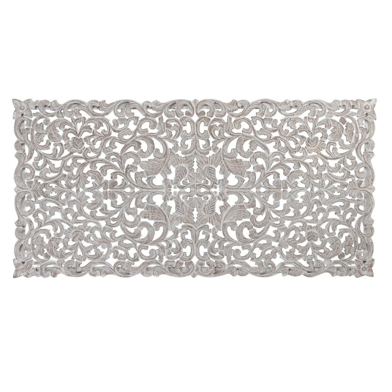 Testiera del Letto DKD Home Decor Bianco Naturale Legno Legno MDF 160 x 3,5 x 80 cm Testiera del Letto DKD Home Decor Bianco Naturale Legno Legno MDF 160 x 3,5 x 80 cm