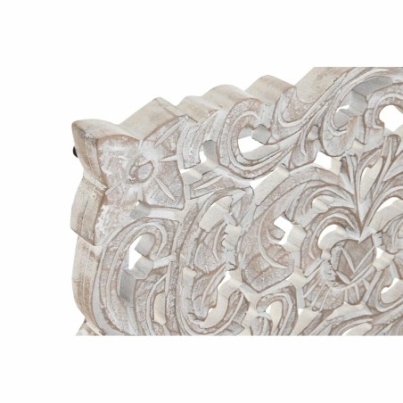 Testiera del Letto DKD Home Decor Bianco Naturale Legno Legno MDF 160 x 3,5 x 80 cm