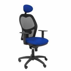 Sedia Ufficio con Poggiatesta Jorquera malla Piqueras y Crespo SNSPAZC Azzurro