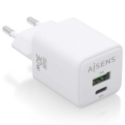 Caricabatterie da Parete Aisens ASCH-30W2P037-W Bianco Multicolore 33 W (1 Unità)