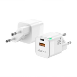 Caricabatterie da Parete Aisens ASCH-20W2P002-W Bianco 20 W