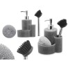 Dispenser di Sapone 2 in 1 per Lavandino Kinvara B5614B Plastica Poliresina 14 x 18,5 x 12 cm Cucina (12 Unità)