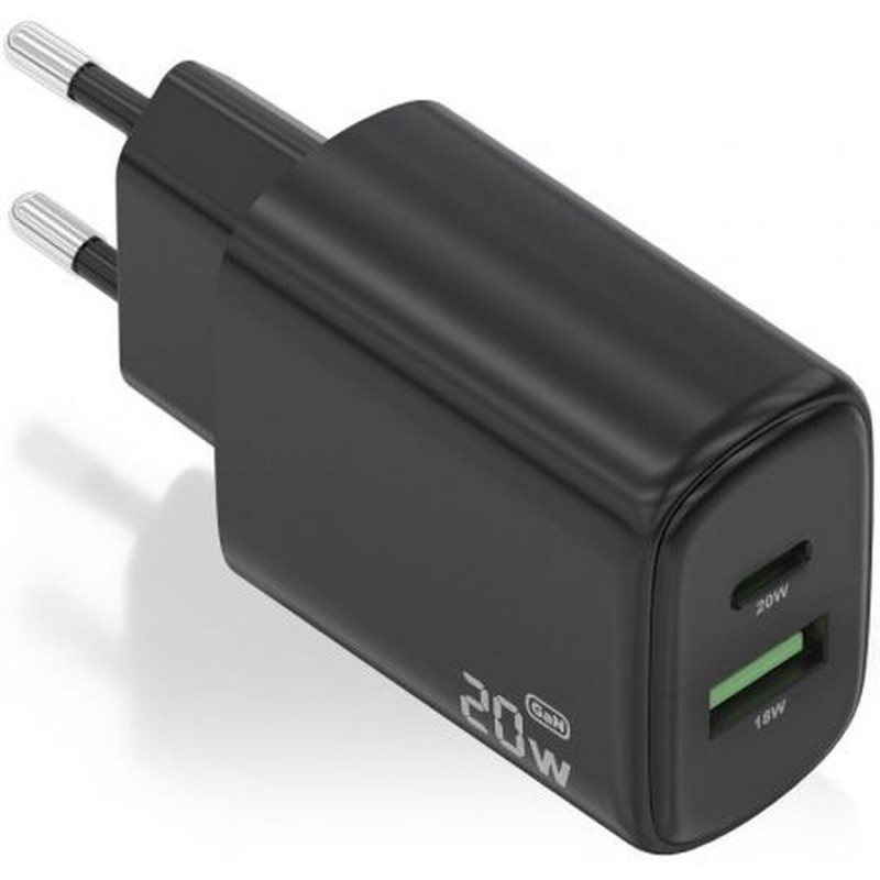 Caricabatterie da Parete Aisens A110-0910 Nero 20 W Caricabatterie da Parete Aisens A110-0910 Nero 20 W