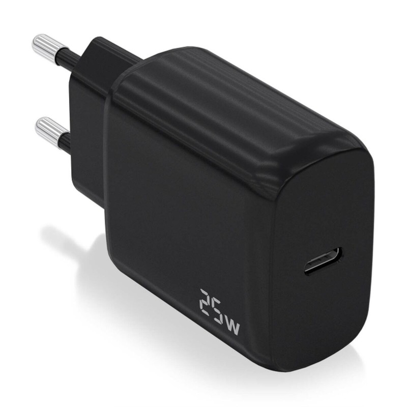 Caricabatterie da Parete Aisens Nero 25 W Caricabatterie da Parete Aisens Nero 25 W