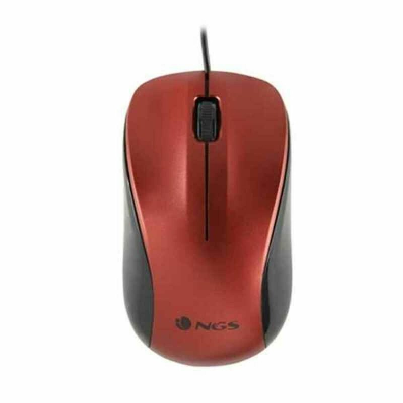 Mouse Ottico Mouse Ottico NGS NGS-MOUSE-1092 Rosso 1200 DPI Mouse Ottico Mouse Ottico NGS NGS-MOUSE-1092 Rosso 1200 DPI