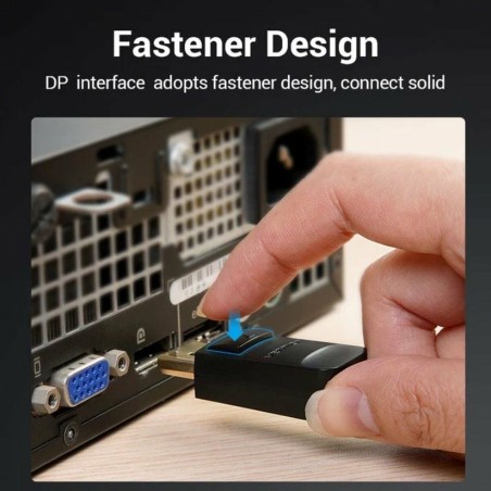 Adattatore DisplayPort con VGA Vention HBLBH Nero 2 m