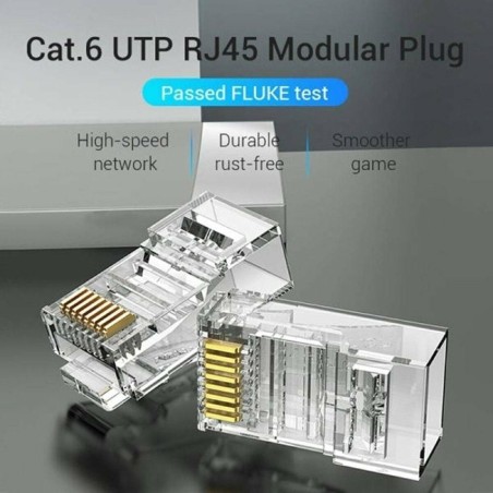 Connettore RJ45 Vention IDDR0-100 Trasparente