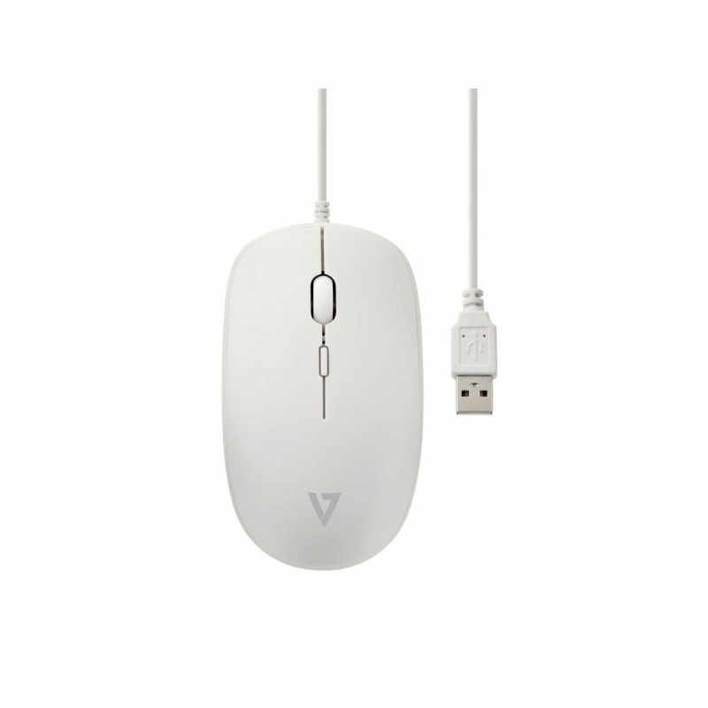Mouse V7 MU200GS-WHT Bianco 1600 dpi Mouse V7 MU200GS-WHT Bianco 1600 dpi