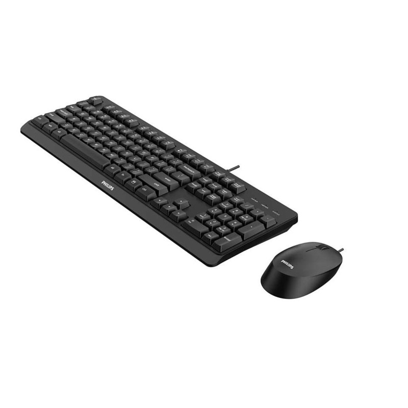 Tastiera e Mouse Philips SPT6207BL/16 Qwerty in Spagnolo Tastiera e Mouse Philips SPT6207BL/16 Qwerty in Spagnolo