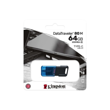 Memoria USB Kingston 80 Azzurro 64 GB
