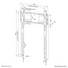 Supporto TV Neomounts WL30-750BL18P 100 kg 98"
