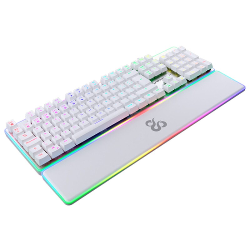 Tastiera Newskill NS-KB-GUNGNYR-GAT-RE Bianco Qwerty in Spagnolo QWERTY Tastiera Newskill NS-KB-GUNGNYR-GAT-RE Bianco Qwerty in Spagnolo QWERTY