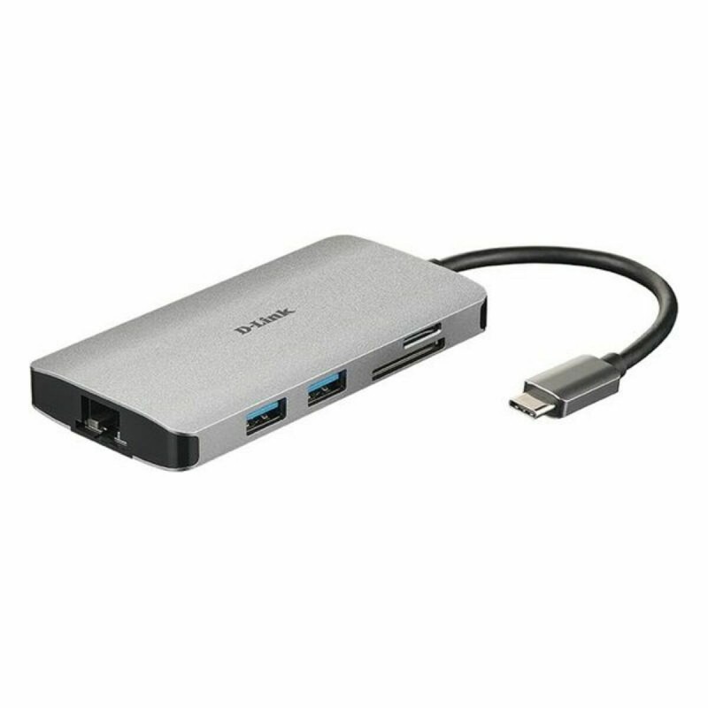 Hub USB C D-Link DUB-M810 Argentato 100 W Hub USB C D-Link DUB-M810 Argentato 100 W