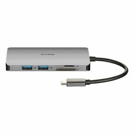 Hub USB C D-Link DUB-M810 Argentato 100 W