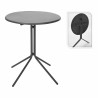 Tavolo Pieghevole Ambiance x99001600 Grigio scuro Ø 58 x 70 cm