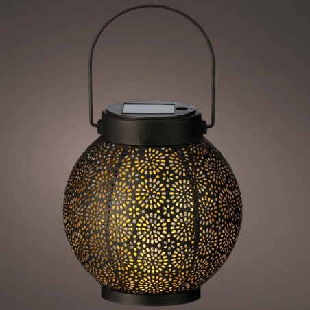 Lanterna Lumineo 897539 Solare 16 cm Nero Metallo