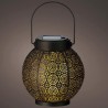 Lanterna Lumineo 897539 Solare 16 cm Nero Metallo