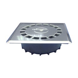 Scarico Tecnoagua T-88 I PVC Acciaio inossidabile 11,7 x 11,7 x 4,4 cm Ø 4 cm Verticale