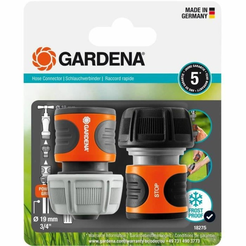 Connettore tubo Gardena Aquastop 18275-20 2 Unità Connettore tubo Gardena Aquastop 18275-20 2 Unità